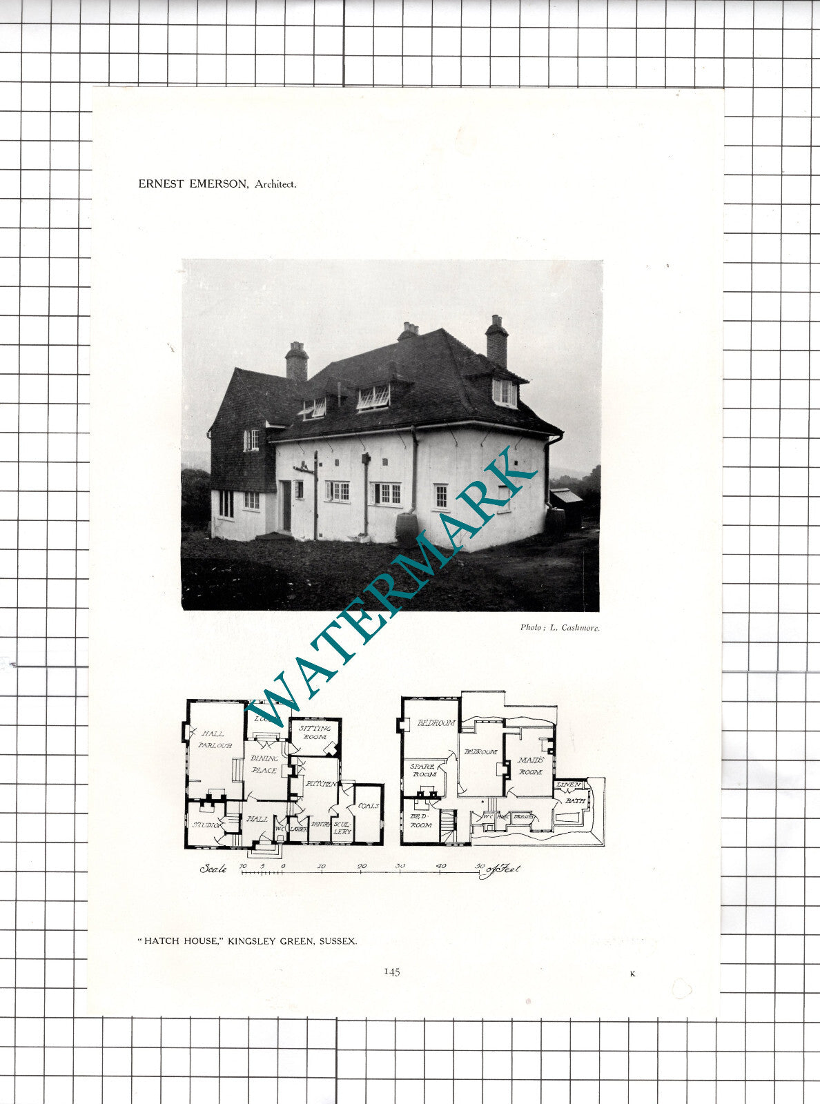 Hatch House Kingsley Green Sussex Ernest Emerson Architect -1911 Article / Print