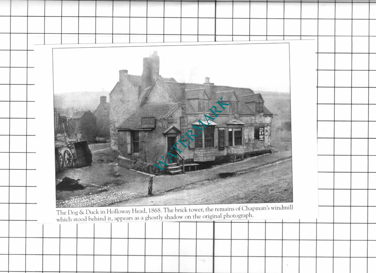 The Dog and Duck Holloway Head Birmingham - Small Clipping / Print