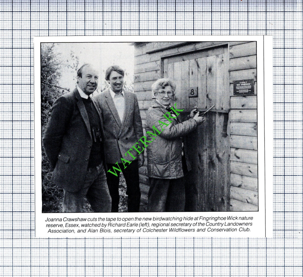 Joanna Crawshaw Fingringhoe Wick Richard Earle Alan Blois  - 1988 Cutting