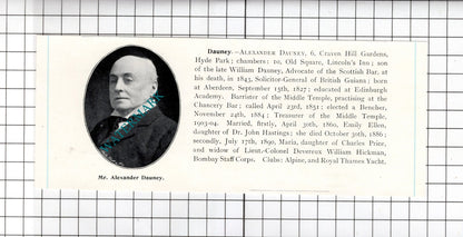 Alexander Dauney Aberdeen / Robert James Drake Dromore Ireland  -c.1905 Clipping