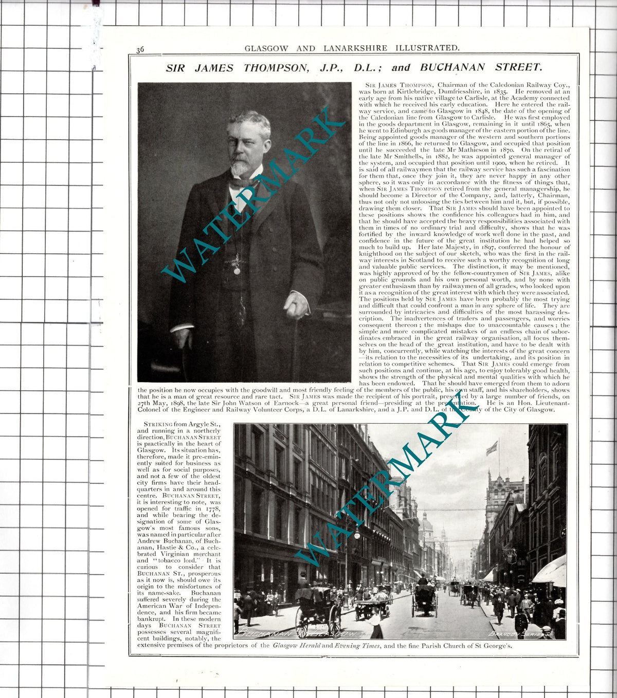 Sir James Thompson Kirtlebridge   / Pinkston Generating Station - 1904 Article