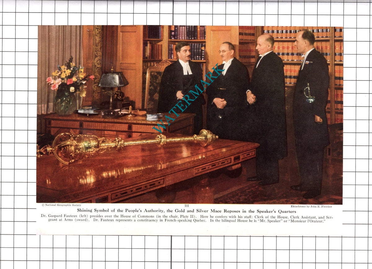 Dr Gaspard Fauteux House Of Commons Quebec Canada - 1947 Clipping