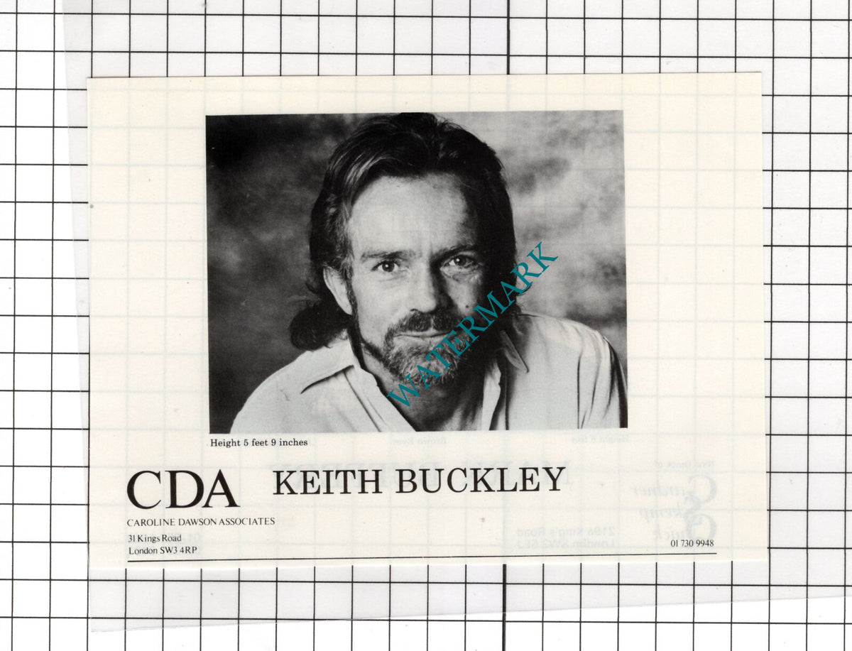 Keith Buckley Actor /  Mark Buffery Actor - 1986 Small Cutting