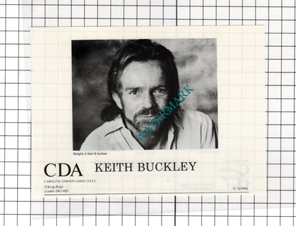 Keith Buckley Actor /  Mark Buffery Actor - 1986 Small Cutting