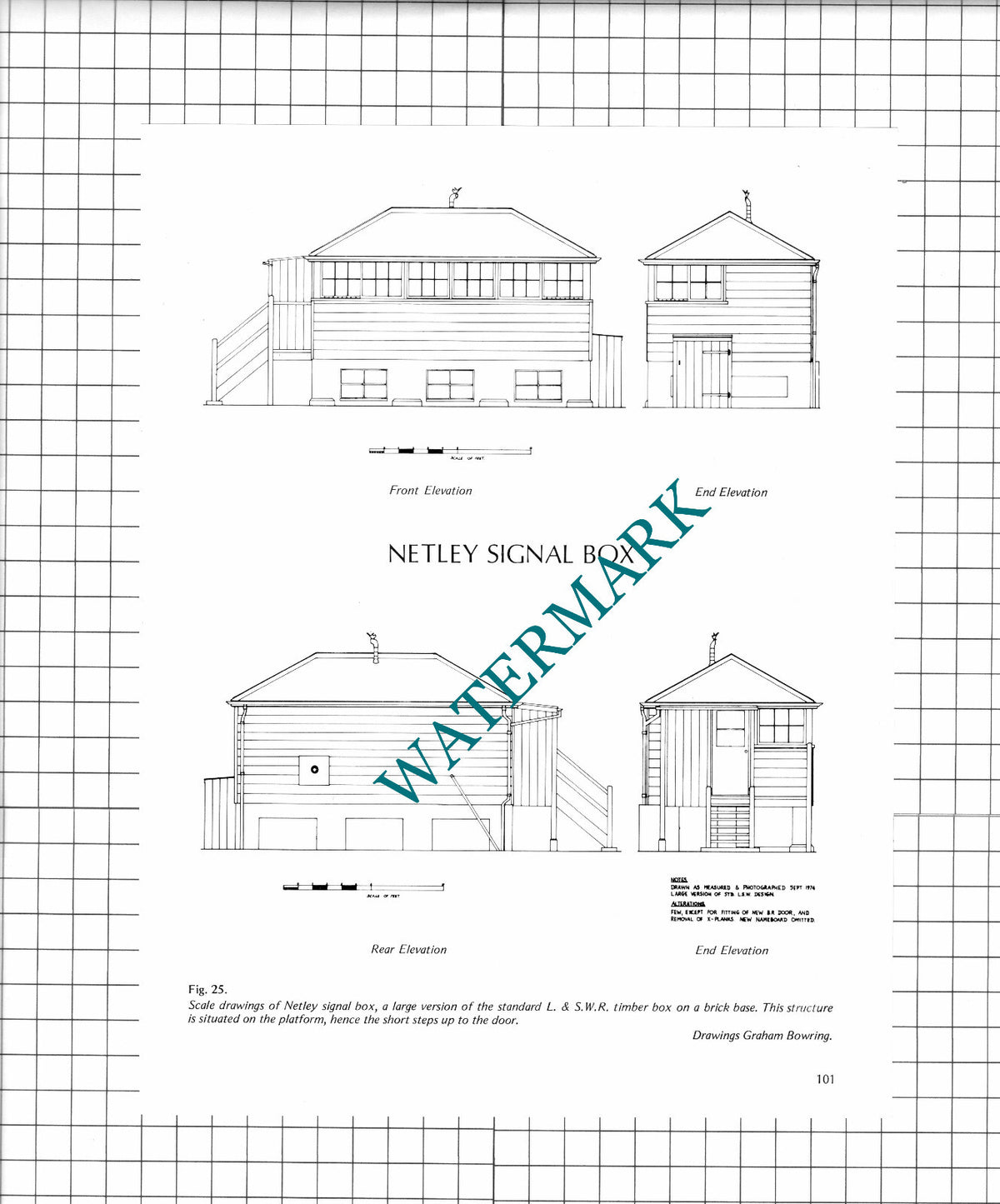 Netley Railway Signal Box Diagram - 1970s Clipping / Print