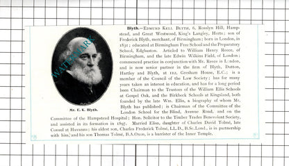Maurice Alfred Braunstein  / Edmund Kell Blyth Great Westwood - c.1905 Clipping