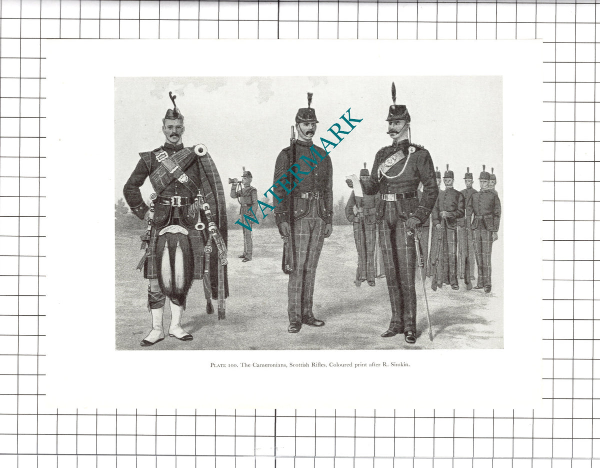 King's Royal Rifle Corps / The Cameronians Scottish Rifles Simkin- 1957 Clipping