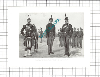 King's Royal Rifle Corps / The Cameronians Scottish Rifles Simkin- 1957 Clipping