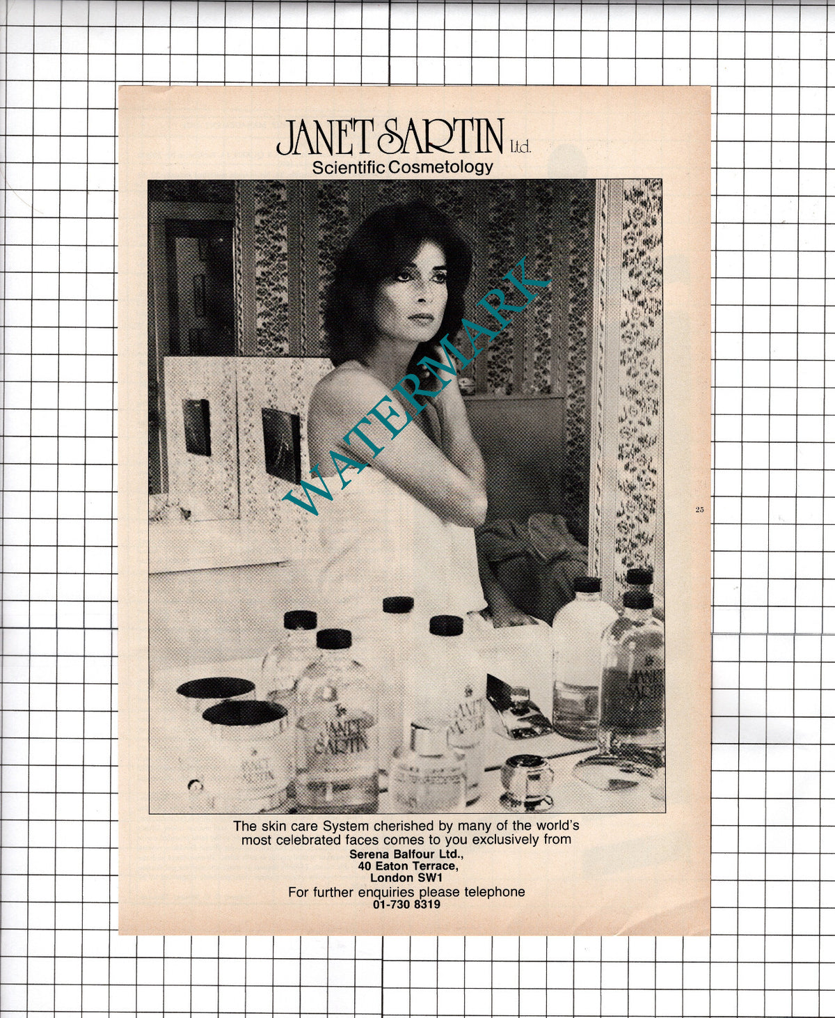 Janet Sartin Ltd  Serena Balfour Ltd London   - 1980 Advert