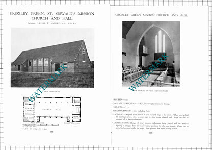 St Oswald's Mission Church Croxley Green Leslie Moore   -c.1947 Article/ Print