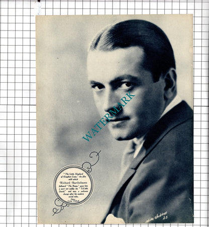 Jack Buchanan Actor / Richard Barthelmess Actor -  1929 Clipping