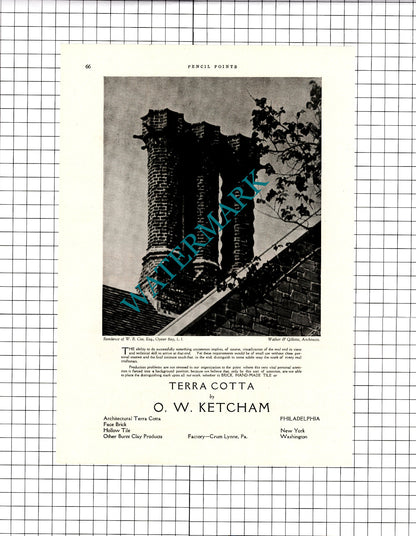 George C Krewson Merchantville New Jersey W R Coe Oyster Bay LI - 1926 Advert