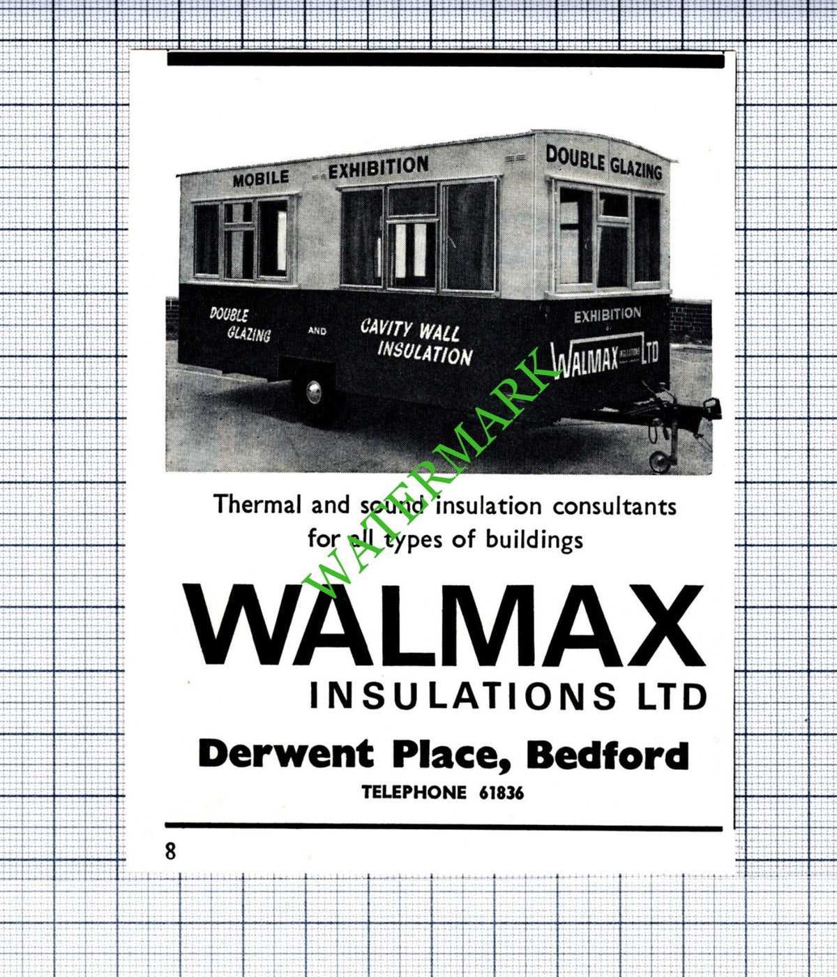 Walmax Insulations Ltd Bedford Small Advert - 1969  Cutting
