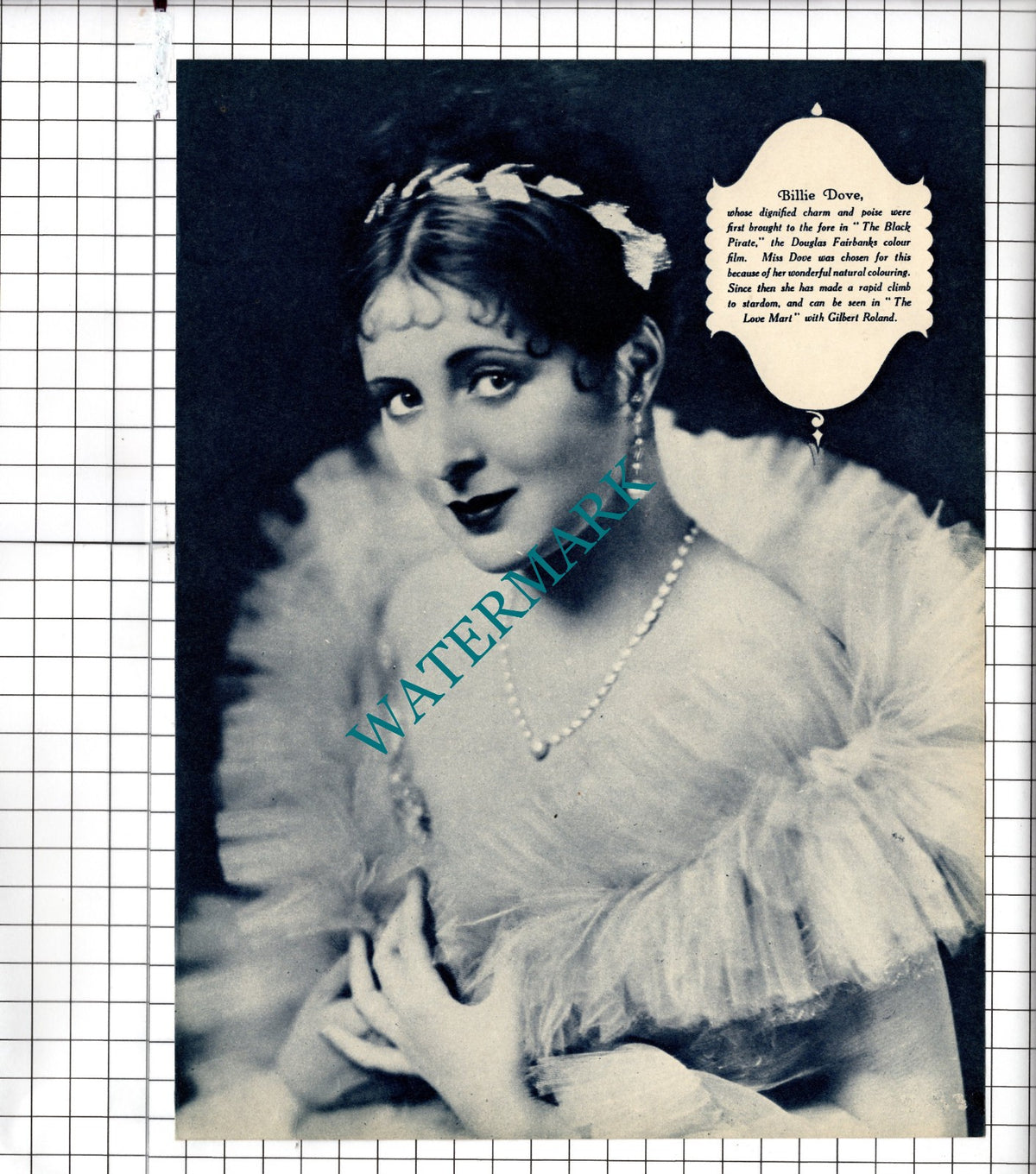 Billie Dove Actress / Corinne Griffith Actress - 1929 Clipping