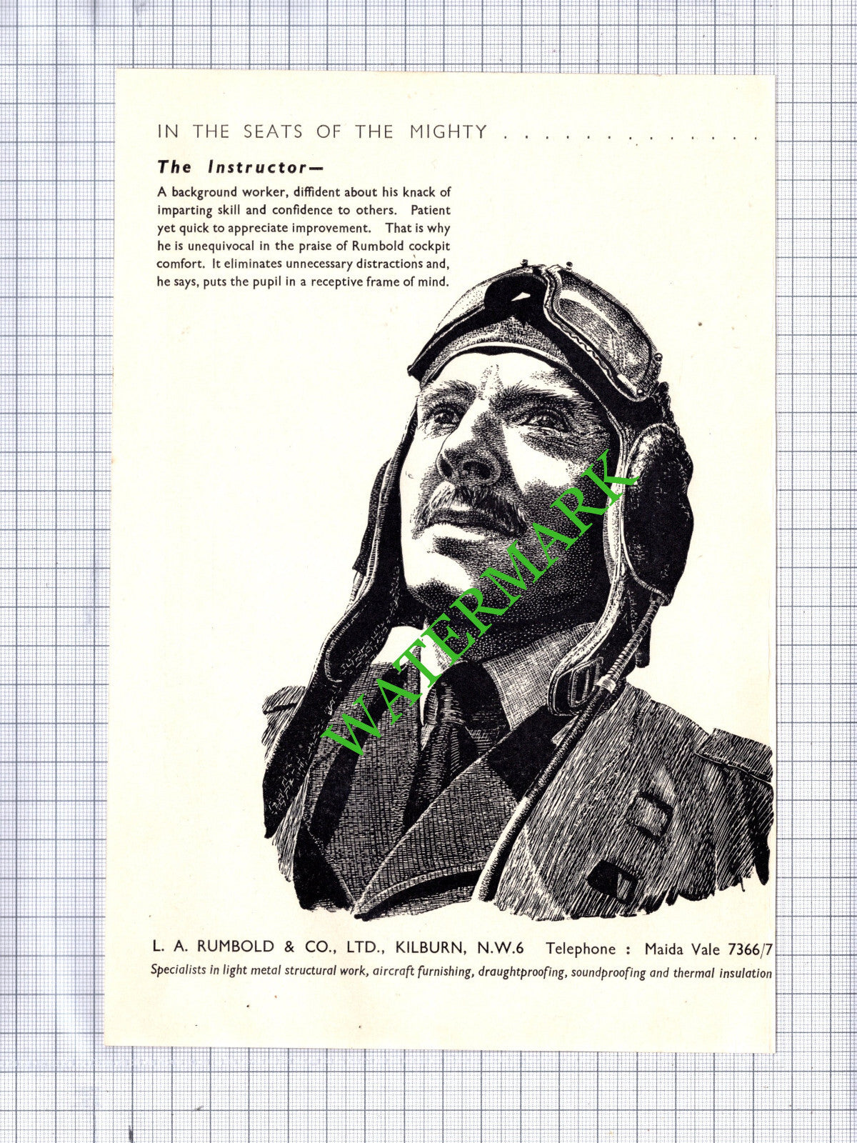 L A Rumbold & Co Ltd Kilburn London Cockpits Advert - c.1942  Print / Cutting