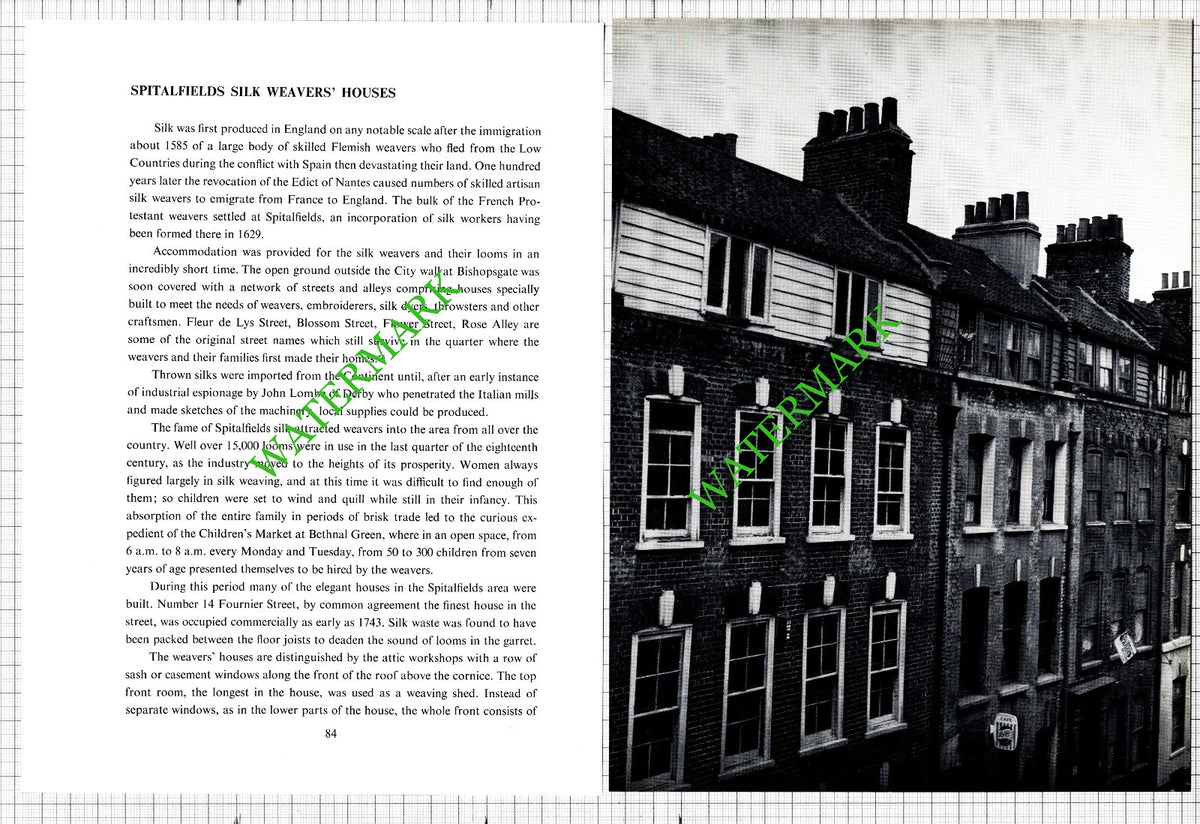 Spitalfields Silk Weavers Houses  -  Two-Part Cutting  1967