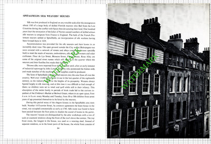 Spitalfields Silk Weavers Houses  -  Two-Part Cutting  1967