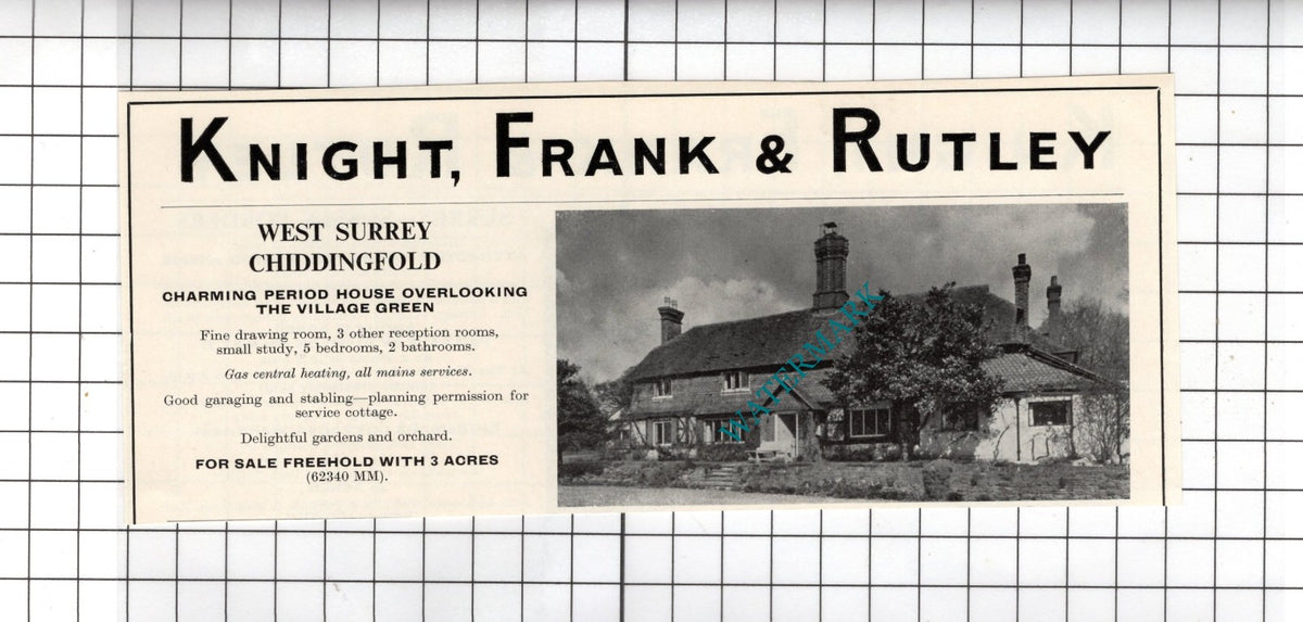 Chiddingfold Surrey - 1967 Small House Advert