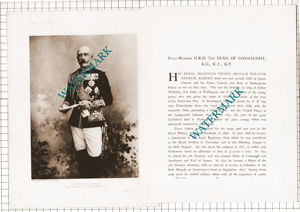 Prince Arthur William Patrick Albert Duke Of Connaught - 1920s Article / Print