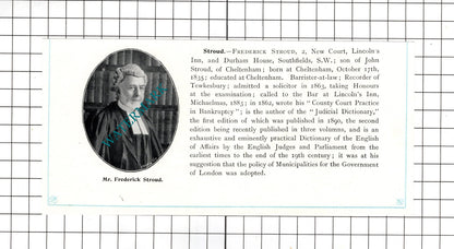 Frederick Stroud Durham House Southfields Arthur A Beckett Terrell 1905 Clipping