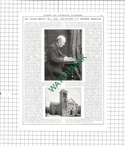 Sir William Henry Rattigan / Rev David Ogilvy Dalziel Church  -  1904 Article