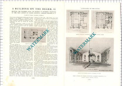 First Church Of Christ Scientist Jackson Heights New York - 1926 Article / Print