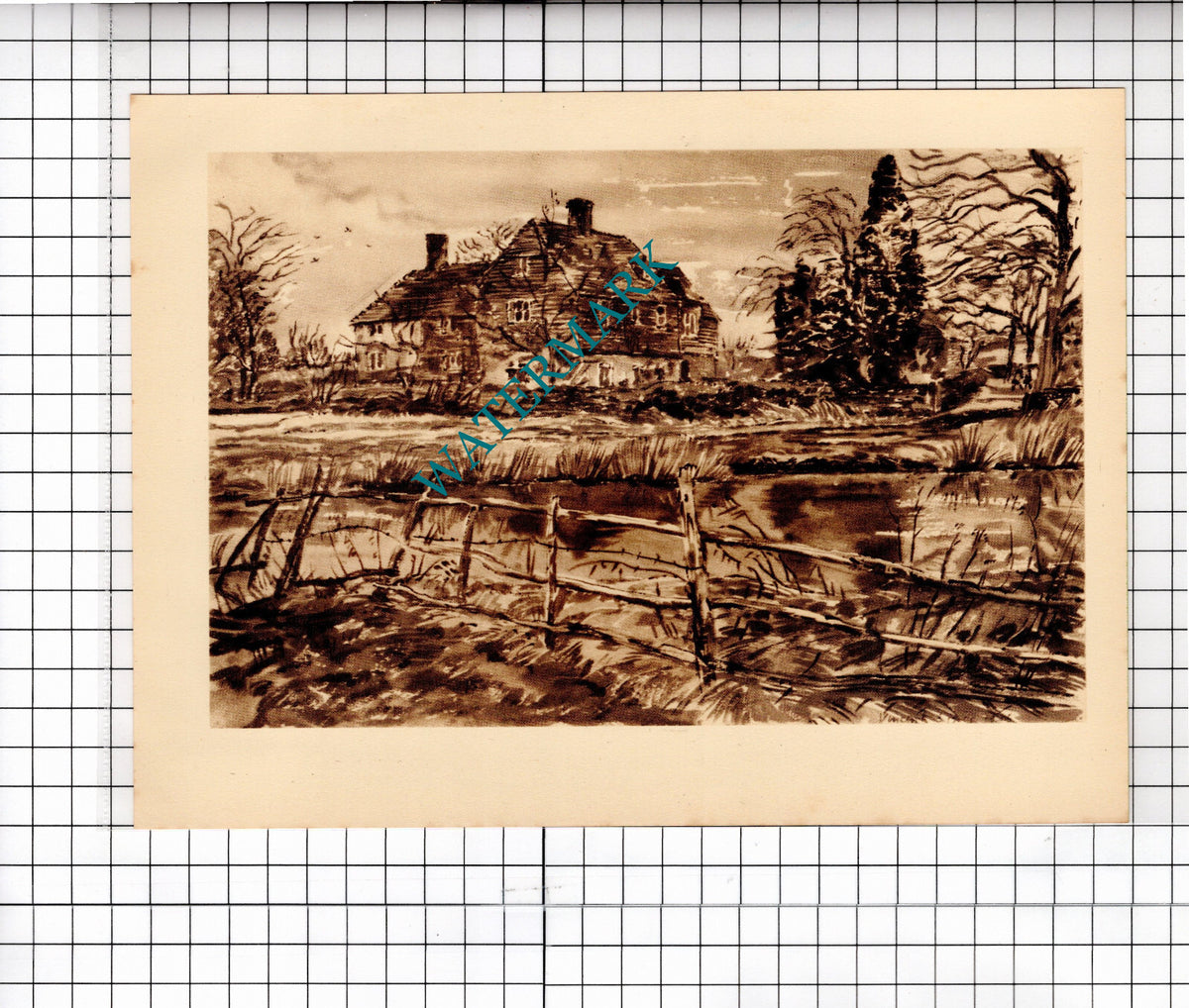 Lode Farm Kingsley Hampshire   Vincent Lines- c.1949 Clipping / Print