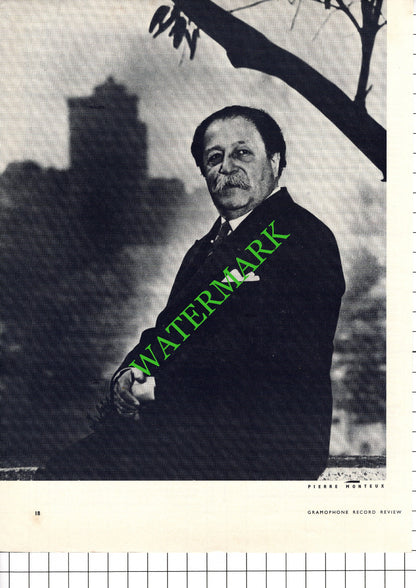 Pierre Monteux - 1956 Article