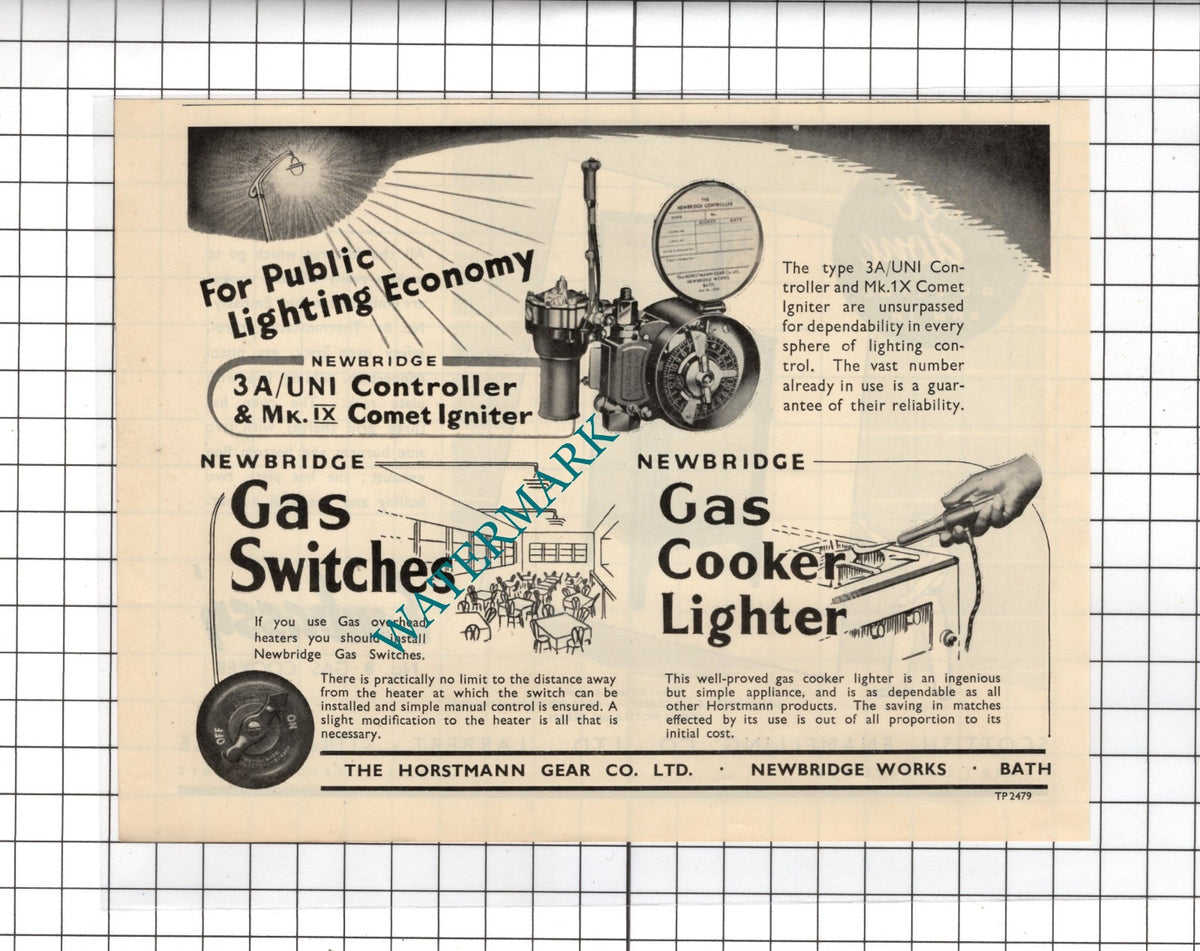 The Horstmann Gear Co Ltd Newbridge Works Bath  - 1951 Advert
