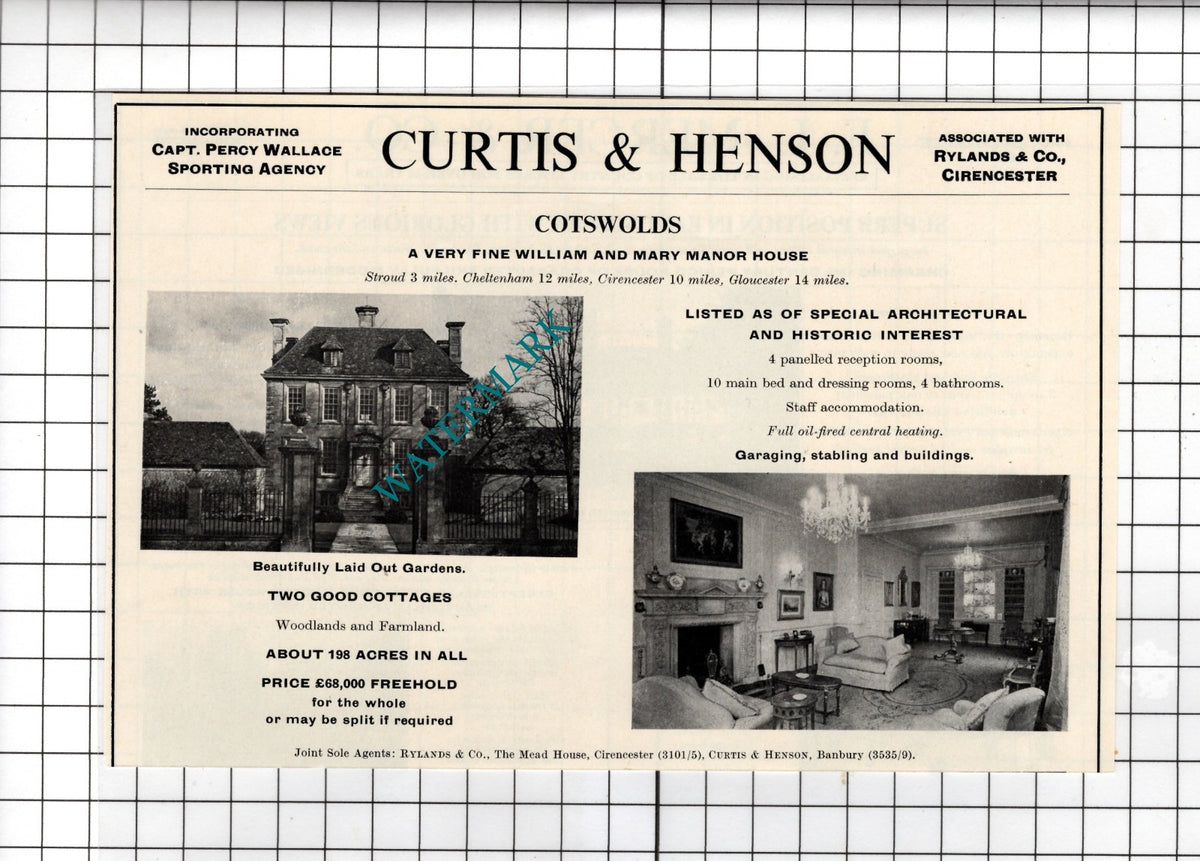 Stroud Gloucestershire House Sale Advert - 1967