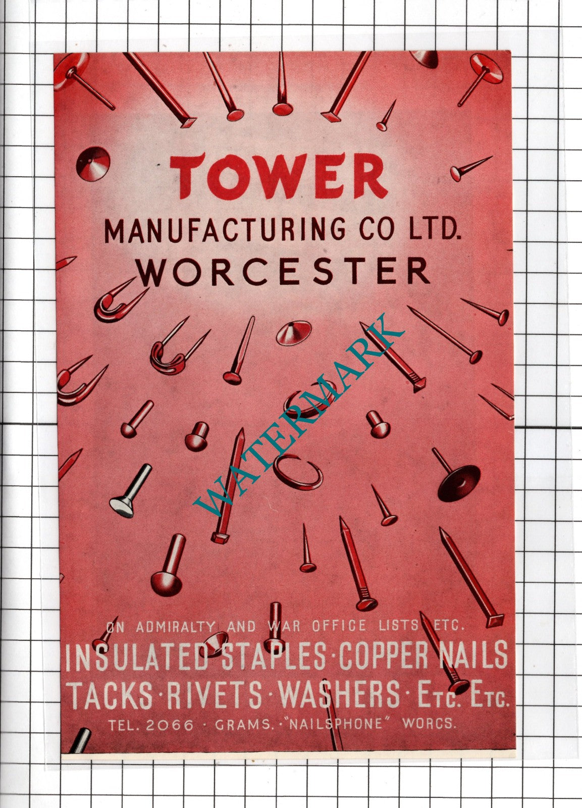 Tower Manufacturing Co Ltd Worcester / Tinsley Wire Industries -  1954 Advert