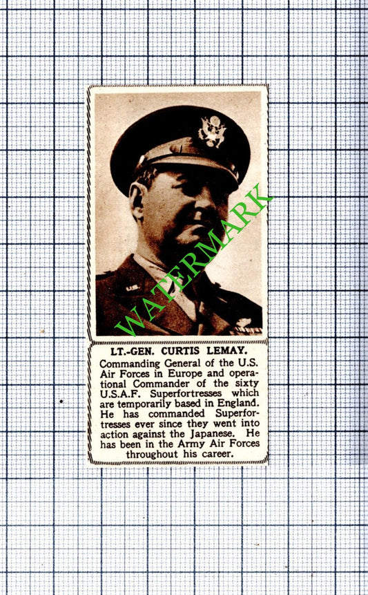 Lt Gen Curtis Lemay US Air Force -  1948 SMALL  Cutting
