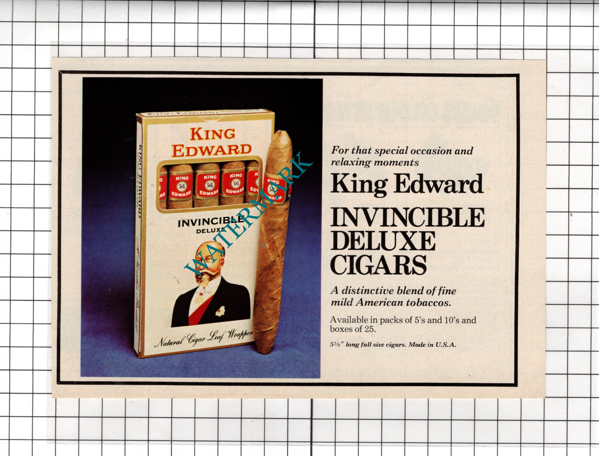 King Edward Cigars - 1978 Advert