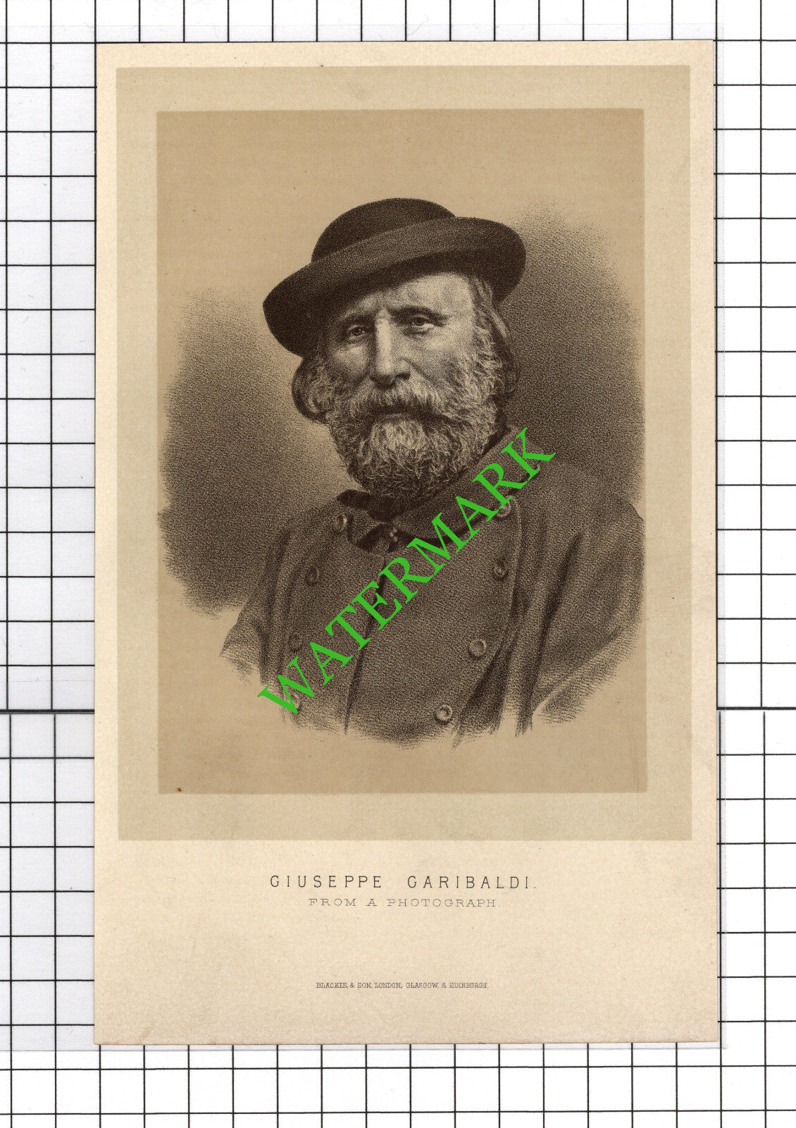 Giuseppe Garibaldi  - 1890's Small Print