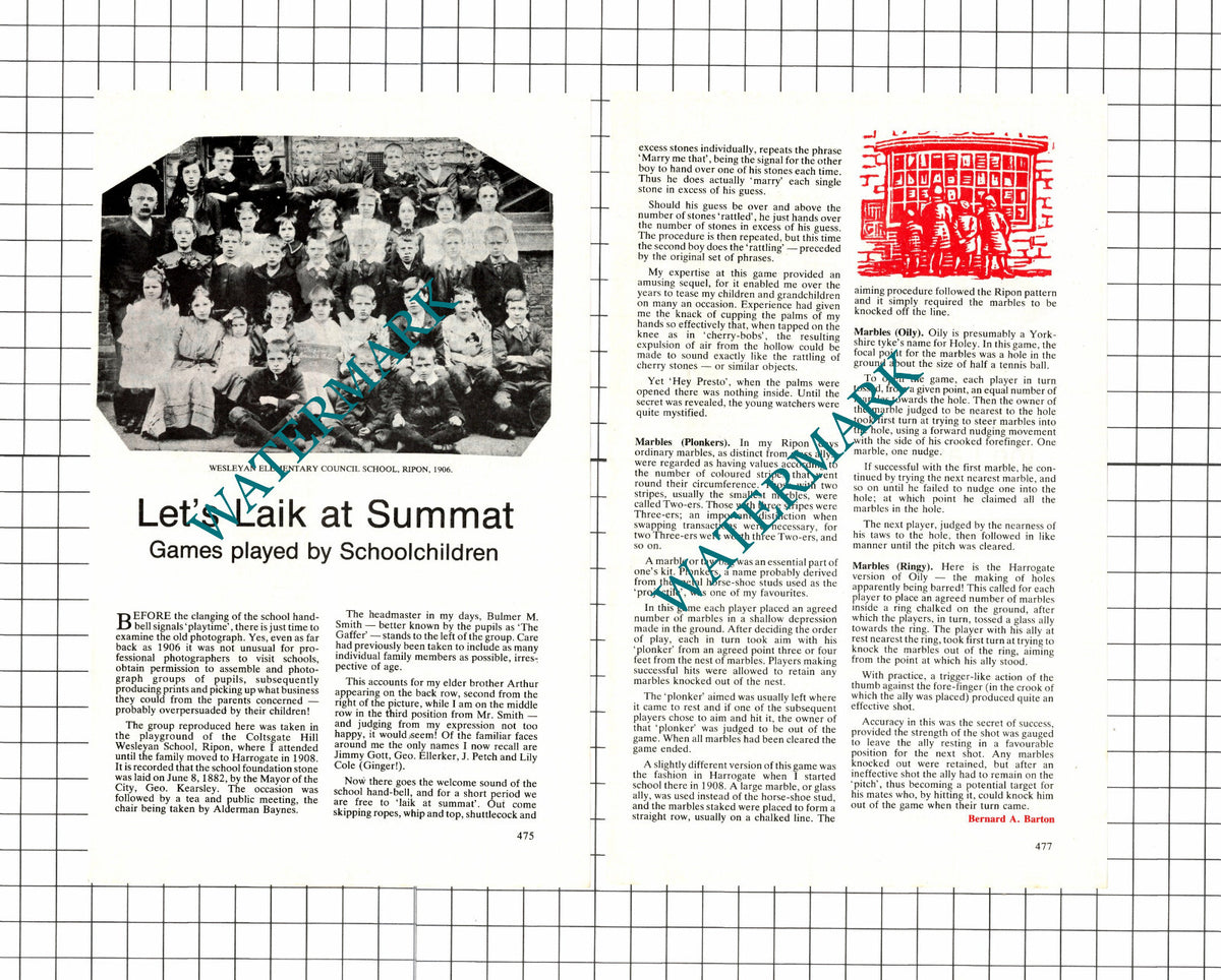Coltsgate Hill Wesleyan School Ripon Games - 1979 Article / Print