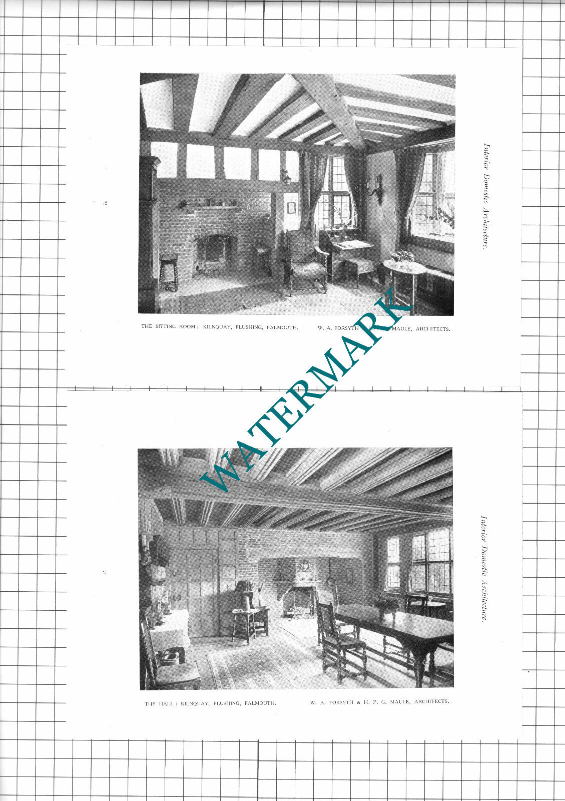 Kilnquay Flushing Falmouth Cornwall Maule Forsyth Architect - 1923 Book Prints