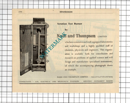 Shaw Son & Greenhalgh Huddersfield / Nash & Thompson Ltd Tolworth -  1951 Advert