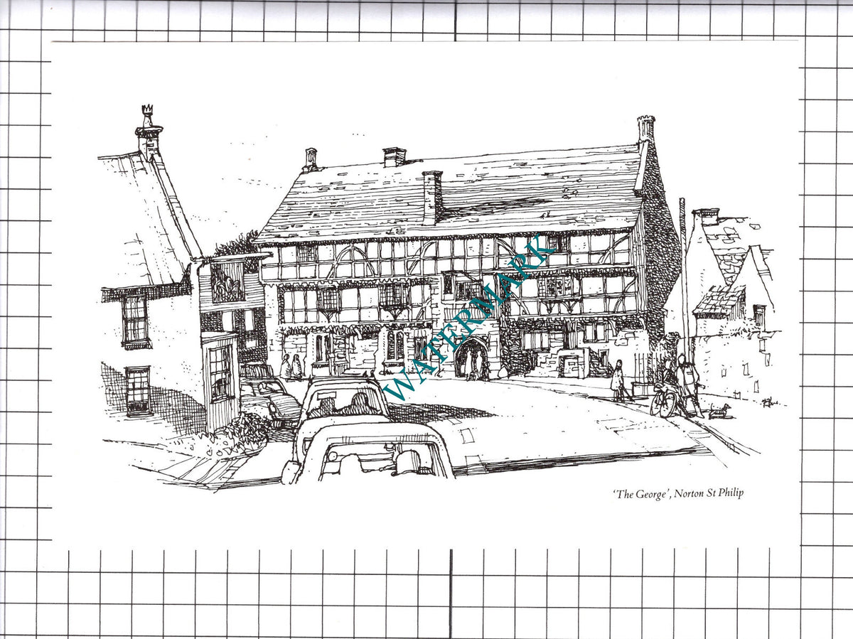 The George Norton St Philip Somerset    - 1980's Cutting / Print