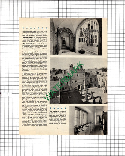 Sir Harold Spencer Jones Herstmonceux Castle  Astronomer Royal - 1955 Article
