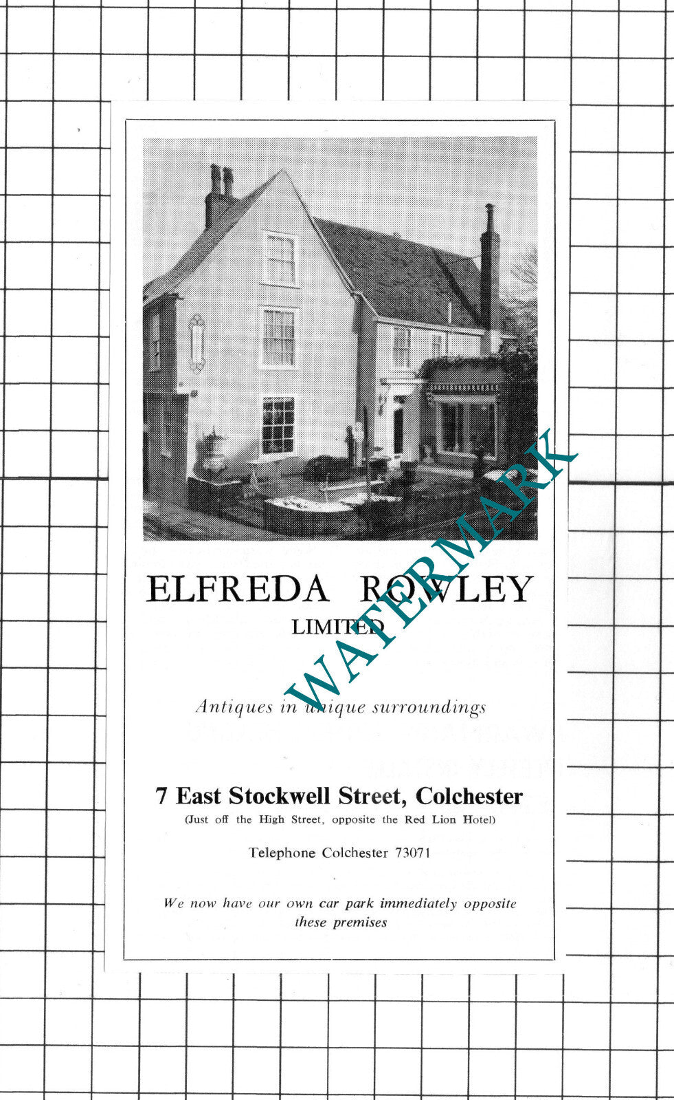 Elfreda Rowley Ltd East Stockwell St Colchester Essex Advert - c.1967 Clipping