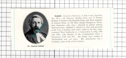 Douglas Cole Bartley Herne Hill / Augustus Beddall Bickley Kent  c.1905 Clipping