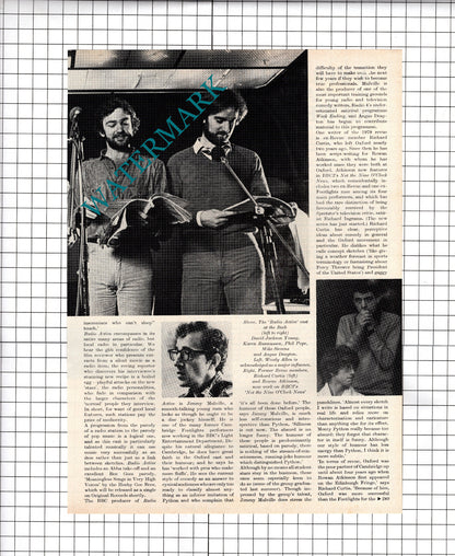 Radio Active Radio Series Phil Pope David Jackson Young  - 1980 Article / Print