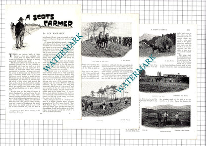 Scots Farmers Scottish Farm Scotland  Ian Maclaren - 1907 Article / Print