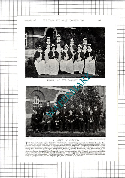 The Haslar Naval Hospital Duncan Hilston  Louisa Hogg  - 1897 Article