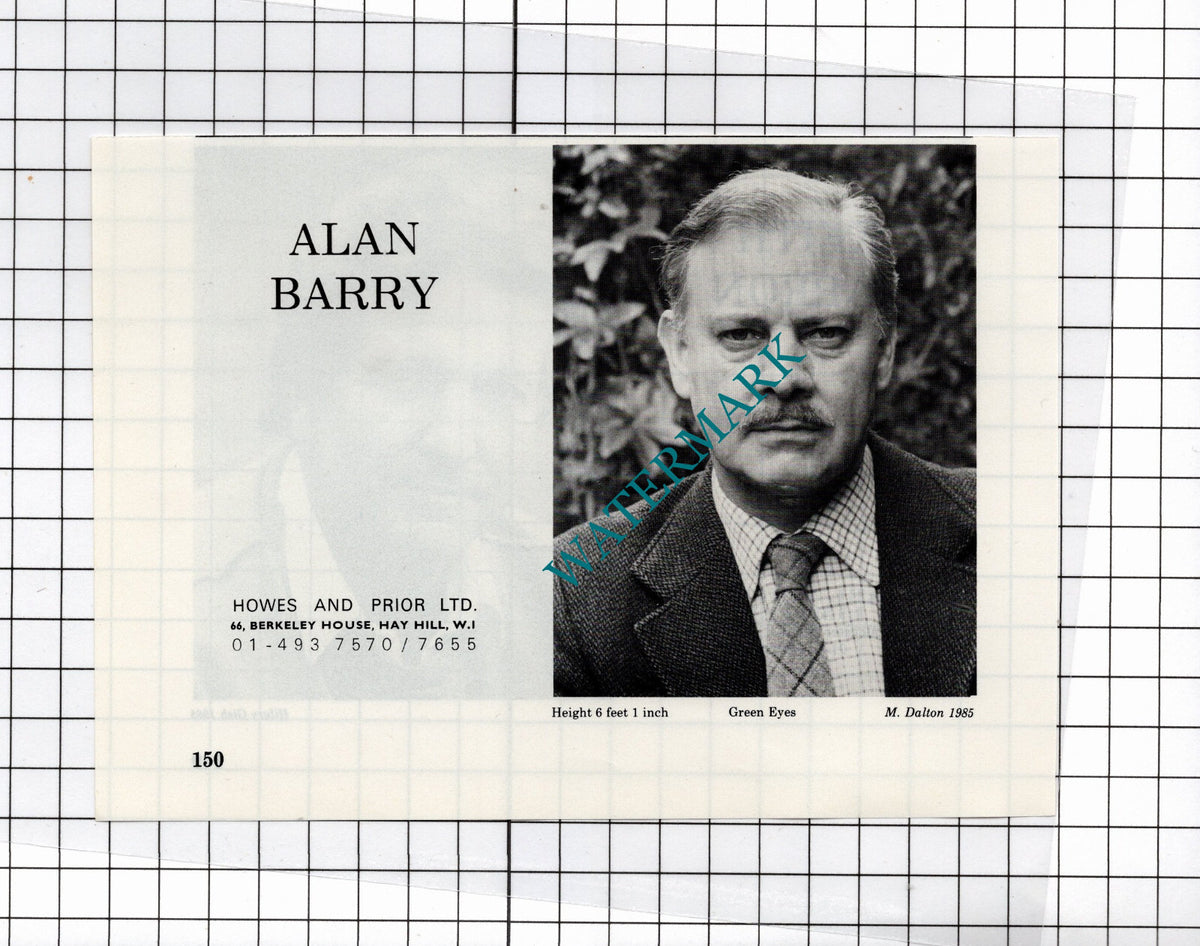 Keith Barron Actor / Alan Barry Actor - 1986 Advert