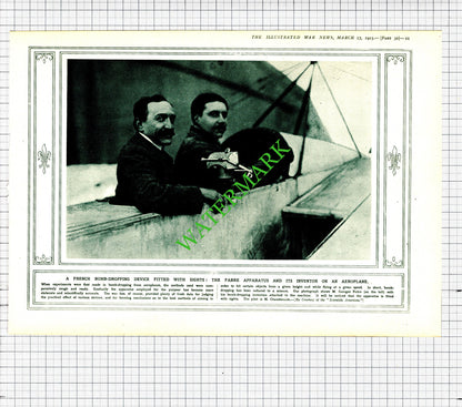 Georges Fabre Apparatus Chambenoist / ASKOLD Russian Ship WW1 - 1915 Cutting