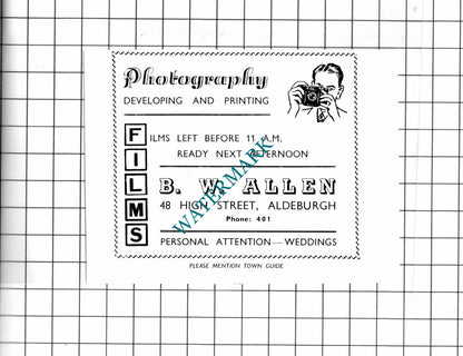 Copper Jug Cafe Aldeburgh Suffolk / B W Allen Photography  - 1952 Small Advert