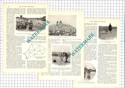 Captain Charles H Foulkes Royal Engineers Survey Methods  - 1907 Article / Print