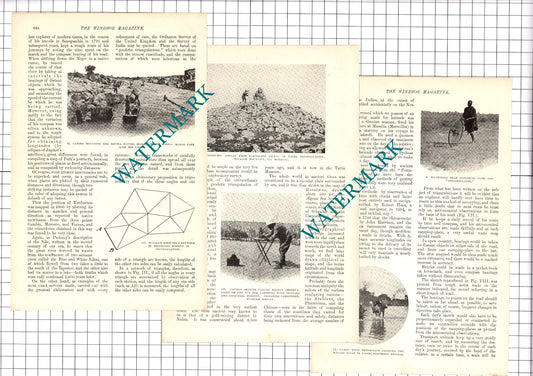 Captain Charles H Foulkes Royal Engineers Survey Methods  - 1907 Article / Print