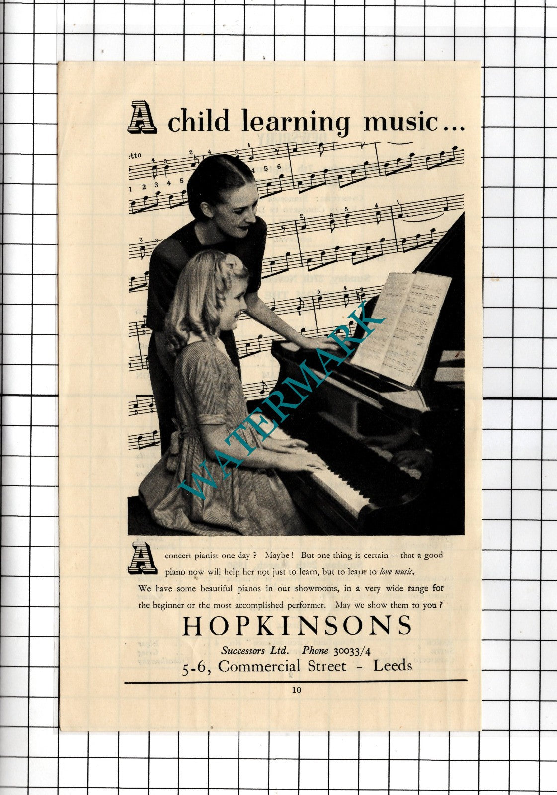 Hopkinsons Commercial Street Leeds  - 1949  Advert